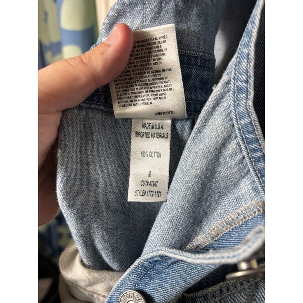 Citizens of Humanity Christie Wide Leg Overalls Denim Medium Summer Capsule Bibs - Picture 4 of 5